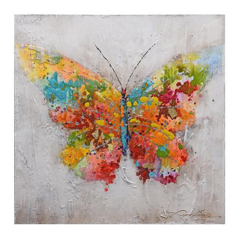 Obraz Barevný motýl 100x100 cm BAUMAX