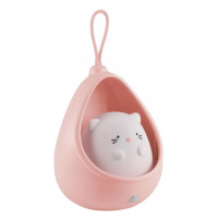 LED Dětské orientační svítidlo se senzorem KITTY LED/0,5W/5V USB růžová