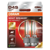 OSRAM D4S 35W XENARC NIGHT BREAKER LASER +220% 2ks 66440XN2-2HB