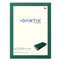 DANTIK rámeček 42 × 59,4, RETRO zelený plexi čiré