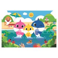 Puzzle Baby Shark s rodinou na dovolené