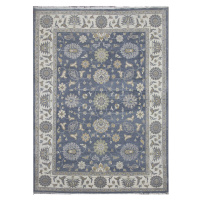 Diamond Carpets koberce Ručně vázaný kusový koberec Diamond DC-ZIGLER Jeans blue/ivory - 365x550