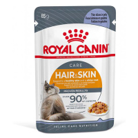 Royal Canin Hair & Skin Care v želé - 12 x 85 g
