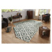 NORTHRUGS - Hanse Home koberce Kusový koberec Twin-Wendeteppiche 103131 grün creme – na ven i na