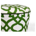 Sofahouse Designová taburetka Peony zeleno-bílá