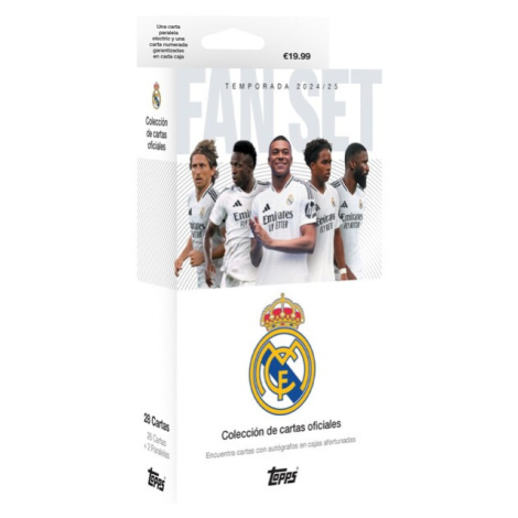 Fotbalové karty Topps 24/25 Fan Set Real Madrid (Exclusive)