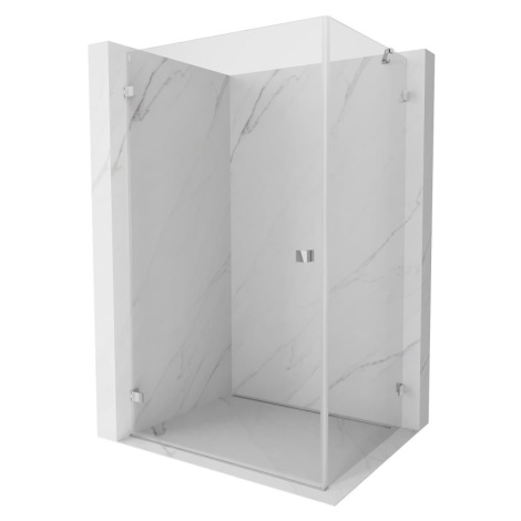 MEXEN/S Lunar-B sprchový kout dveře křídlové levá 100 x 80, transparent, chrom 832-100-080-01-00