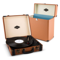 Auna Jerry Lee Record Collector Set brown | retro gramofon | kufřík na gramofonové desky