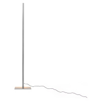 Carpyen LED stojací lampa Lineal, výška 180 cm, nikl matný