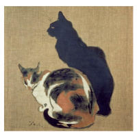 Obrazová reprodukce Two Cats, 1894, Theophile Alexandre Steinlen, 40 × 40 cm