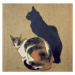 Obrazová reprodukce Two Cats, 1894, Theophile Alexandre Steinlen, 40 × 40 cm