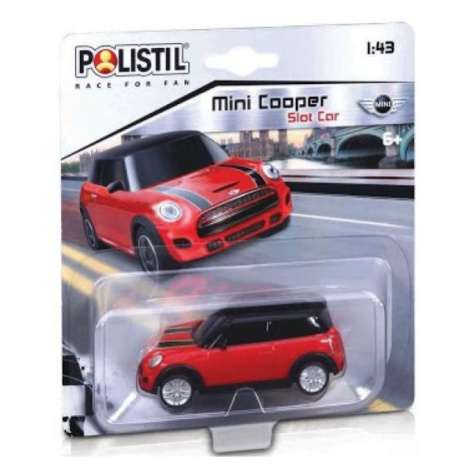 Pólisti Mini Cooper Slot car 1:43 Red Polistil