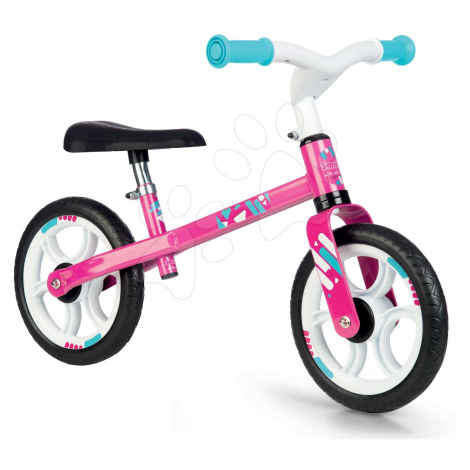 Smoby balanční odrážedlo First Bike Pink s kovovou konstrukcí a nastavitelným sedadlem 770205