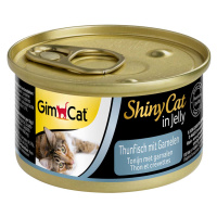 GimCat ShinyCat tuňák s krevetami, 6 x 70 g