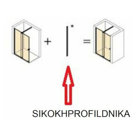 Nikový profil pro sprchové dveře Huppe Strike New SIKOKHPROFILDNIKA