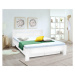 Masivní postel Maribo 2, 180x200, vč. roštu, bez matrace, bílá