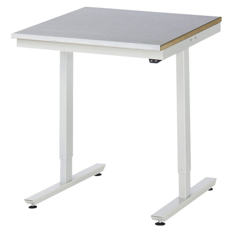 RAU Psací stůl s elektrickým přestavováním výšky, ocelový povlak, nosnost 150 kg, š x h 750 x 80