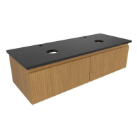 Koupelnová skříňka s krycí deskou SAT Evolution 118x30x44,5 cm dub medový mat SATEVO120DMZ