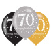 Amscan Latexové balonky 70. narozeniny - 6 ks