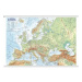 Evropa - obecně zeměpisná mapa, office, nástěnná, 1 : 4 500 000 (s lištami v tubusu)