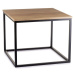 HowHomely Konferenční stolek KVADRATO 50x61 cm černá