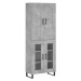 vidaXL Skříň highboard betonově šedá 69,5x34x180 cm kompozitní dřevo