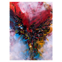 Ilustrace Colorful abstract painting of a phoenix bird, jc_design, (30 x 40 cm)