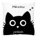 Polštářek, bavlna, Pelíšek pro černou kočku , 38x38 cm