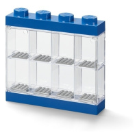Lego® vitrínka na 8 minifigurek modrá