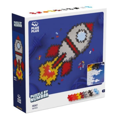 Plus Plus Puzzle podle čísla Rocket 500 dílků