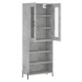 vidaXL Skříň highboard betonově šedá 69,5x34x180 cm kompozitní dřevo