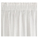 Dekorační vzorovaná záclona s řasící páskou se zadním tunýlkem PAULA bílá/zlatá 400x250 cm MyBes