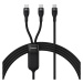 Kabel USB 2v1 Baseus Flash Series USB-C na USB-C 100W, 1,5 m (černý)