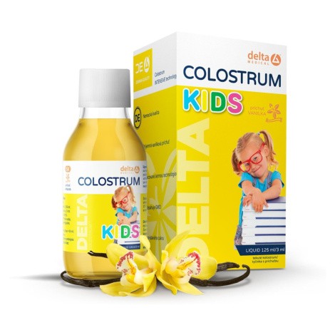 DELTA Colostrum Kids příchuť vanilka 125 ml