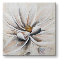 Malovaný obraz na stěnu KVĚT 1 dílný CWFFL036 - 100x100 cm