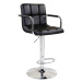 Barová židle LEORA 2 NEW — ekokůže/chrom, více barev Bílá