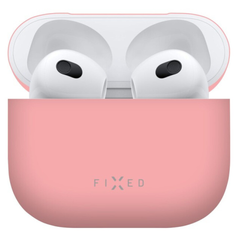 FIXED Silky ultratenké silikonové pouzdro Apple Airpods 3 růžové