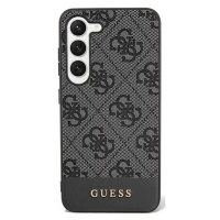 Kryt Guess GUHCS24LG4GLGR S24 Ultra S928 black hardcase 4G Stripe Collection (GUHCS24LG4GLGR)