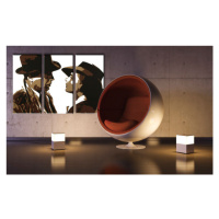 Ručně malovaný POP Art Casablanca 3 dílný 120x80cm