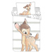 Jerry Fabrics s. r. o. Povlečení Dětské do postýlky 100x135+40x60 - Bambi "Stripe" baby