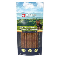 Ontario Protein kuře, žvýkací kroucená tyčinka 10 ks 12,7 cm