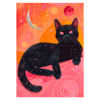 Ilustrace Candy Cat the Star VII, Justyna Jaszke, 30x40 cm