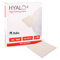 HYALO4 HIGH GELLING FIBRE 10 X 10 CM VYSOCE ABSORPČNÍ A GELUJÍCÍ KRYTÍ K PODPOŘE HOJENÍ