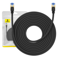 Baseus Opletený síťový kabel cat.7 Baseus Ethernet RJ45, 10Gbps, 15m (černý)