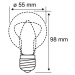 Paulmann Paulmann LED žárovka Filament E27 4W 2 200 K