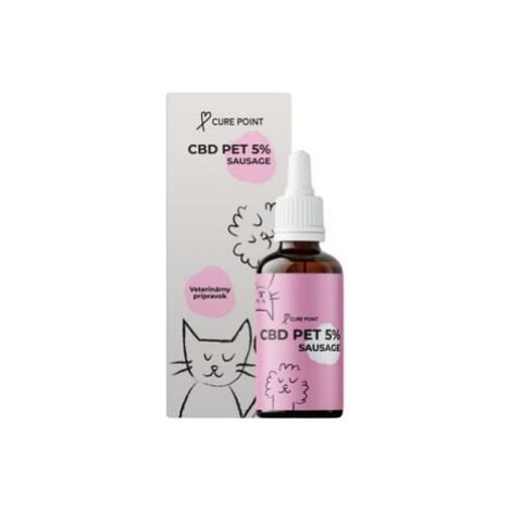 Cure Point CBD PET 5% Olej pro psy Sausage 10ml