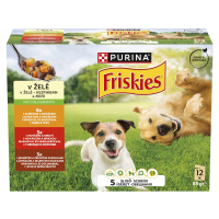 Friskies výběr mokrého krmiva pro psy v želé 12 x 85 g