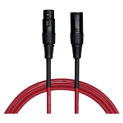 Cascha Standard Line Mic Cable Red 6m