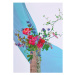 Paper Collective designové moderní obrazy Bloom 05 - Turquoise (100 x 140 cm)