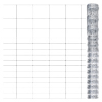 vidaXL Zahradní plot pozinkovaná ocel stříbrný 50 x 1,6 m